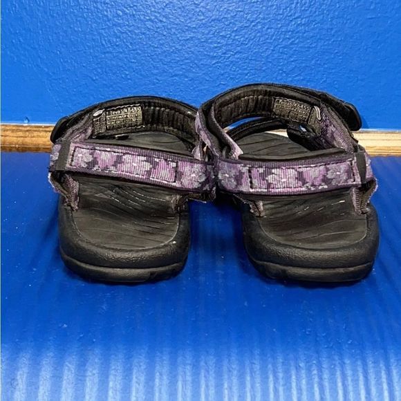 TEVA 6455 Rugged Sport Nylon Strap Sandals Women’s Size 7 Purple Black - Picture 7 of 8